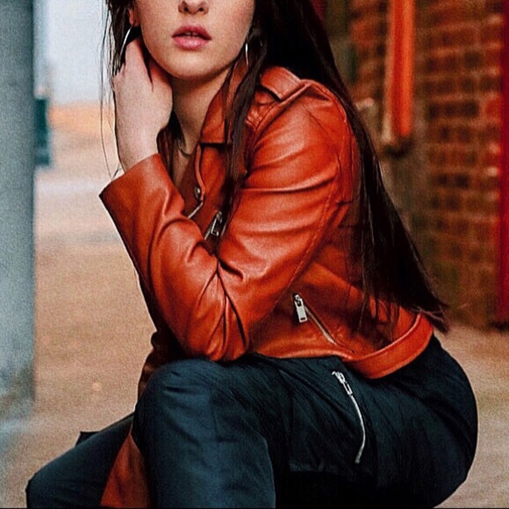 Reddish/Brown Leather Jacket 🦊
